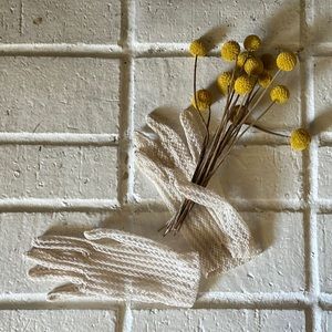 Vintage lace cottage core gloves